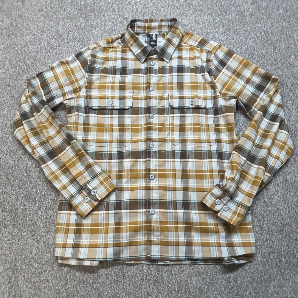 Mountain Hardwear Plaid Flannel Long Sleeve Button Up Shirt‎ Mens Small